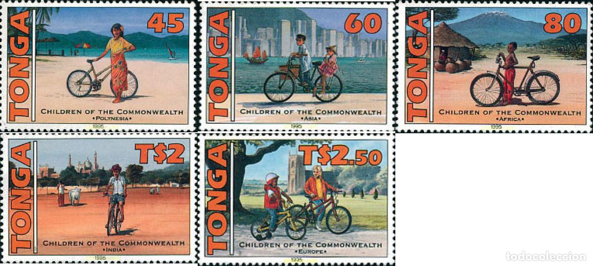 Sellos: 42704 MNH TONGA 1995 BICICLETAS