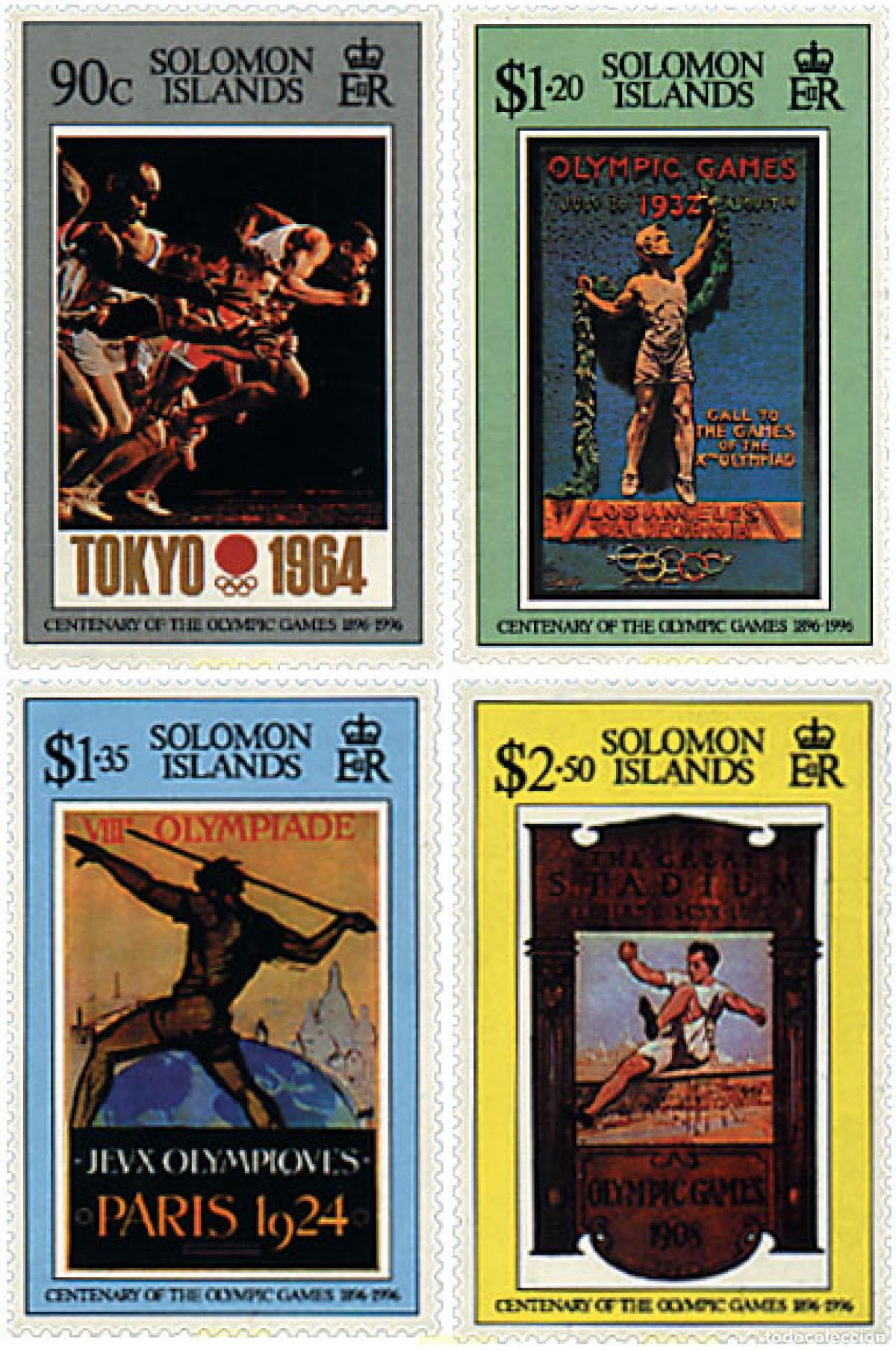 Sellos: 45445 MNH SALOMON 1996 CENTENARIO DE LOS JUEGOS OLIMPICOS