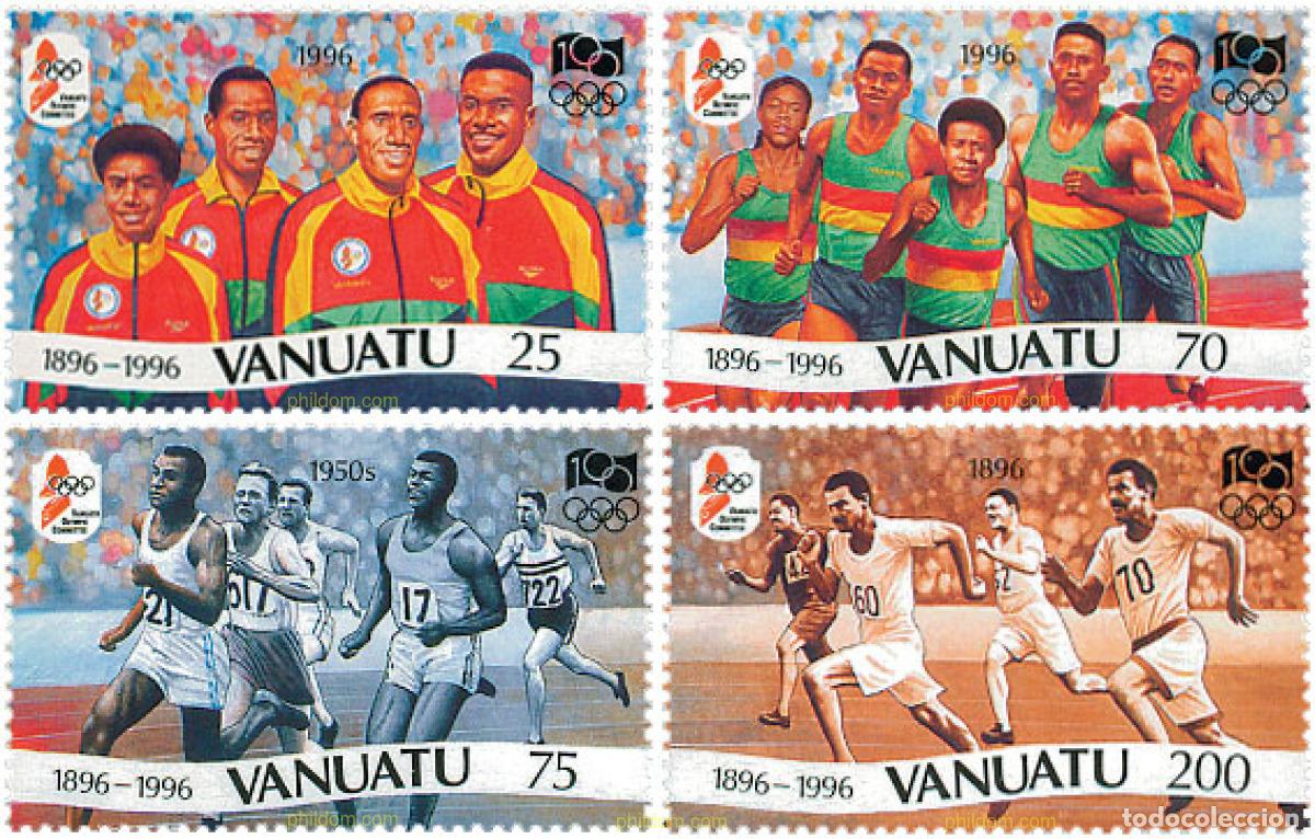Sellos: 45837 MNH VANUATU 1996 26 JUEGOS OLIMPICOS VERANO ATLANTA 1996 - CENTENARIO DE LOS JUEGOS OLIMPICOS