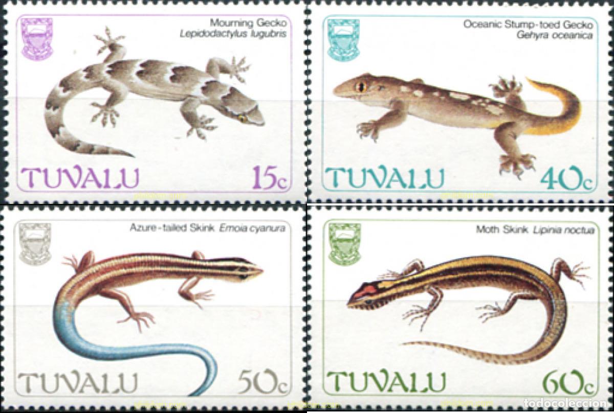 Sellos: 42821 MNH TUVALU 1986 LAGARTOS
