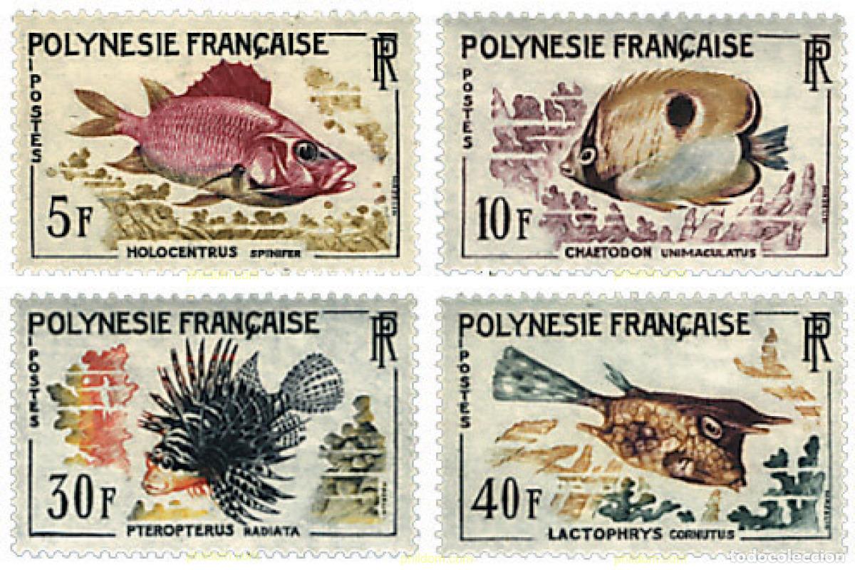 Sellos: 43489 MNH POLINESIA FRANCESA 1962 PECES