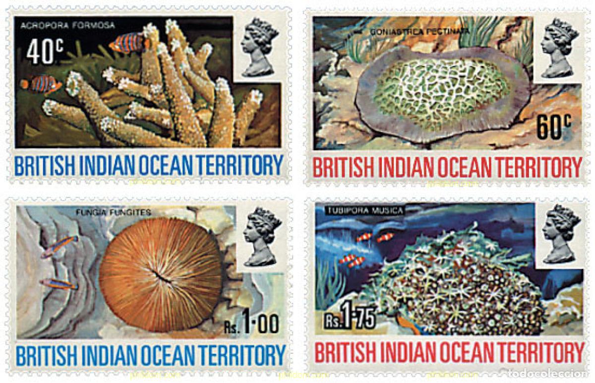 Sellos: 72853 MNH OCEANO INDICO BRITANICO 1972 CORALES