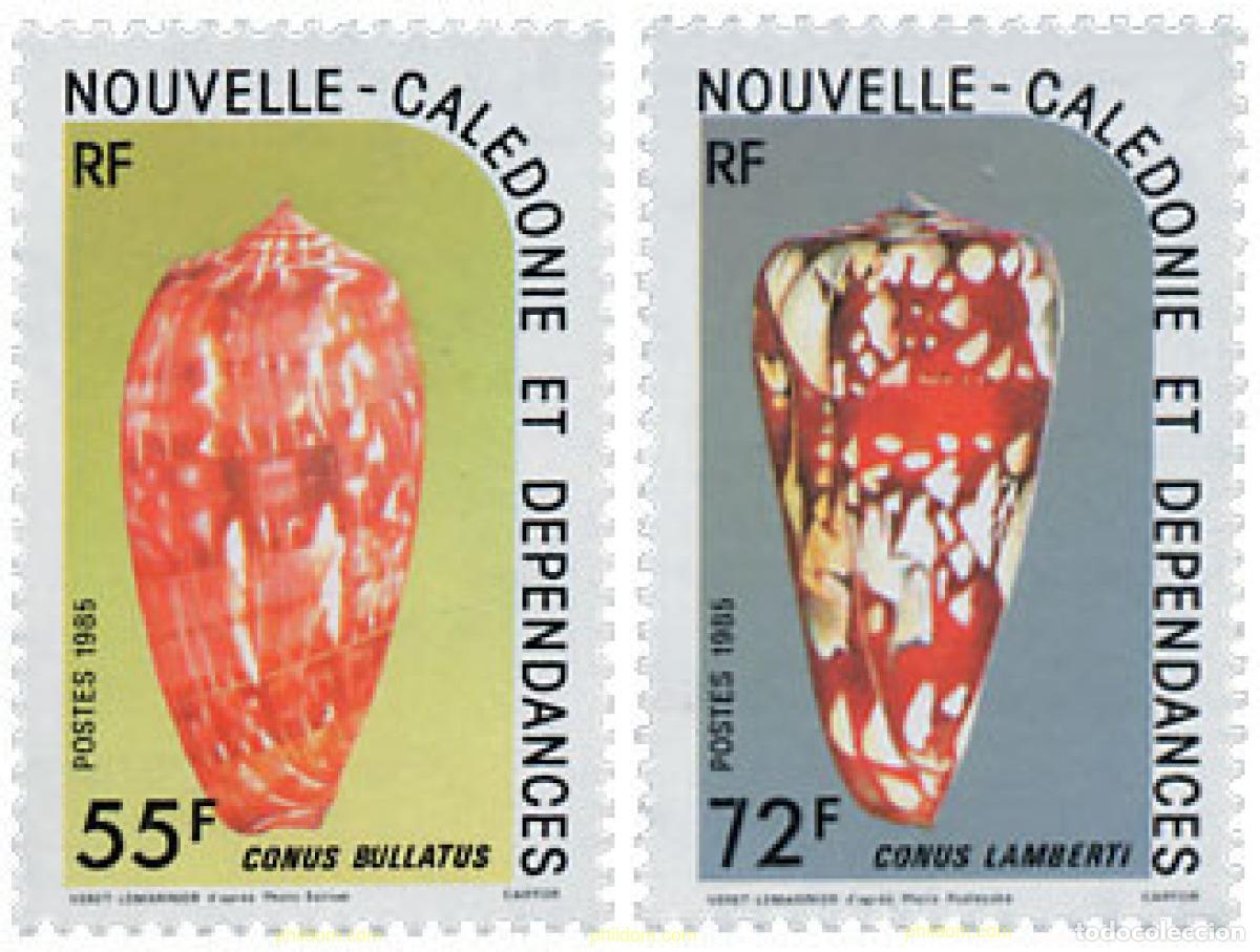 Sellos: 44512 MNH NUEVA CALEDONIA 1985 CONCHAS