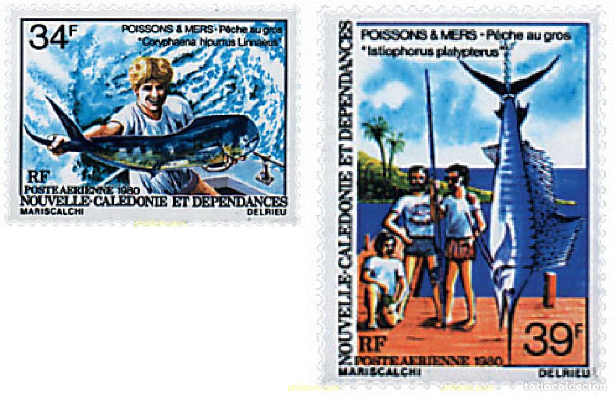 Sellos: 44484 MNH NUEVA CALEDONIA 1980 PECES