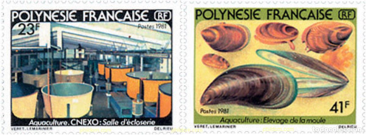 Sellos: 43606 MNH POLINESIA FRANCESA 1981 ACUICULTURA