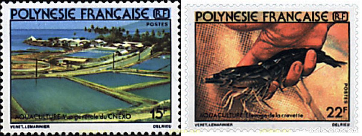 Sellos: 43598 MNH POLINESIA FRANCESA 1980 ACUICULTURA