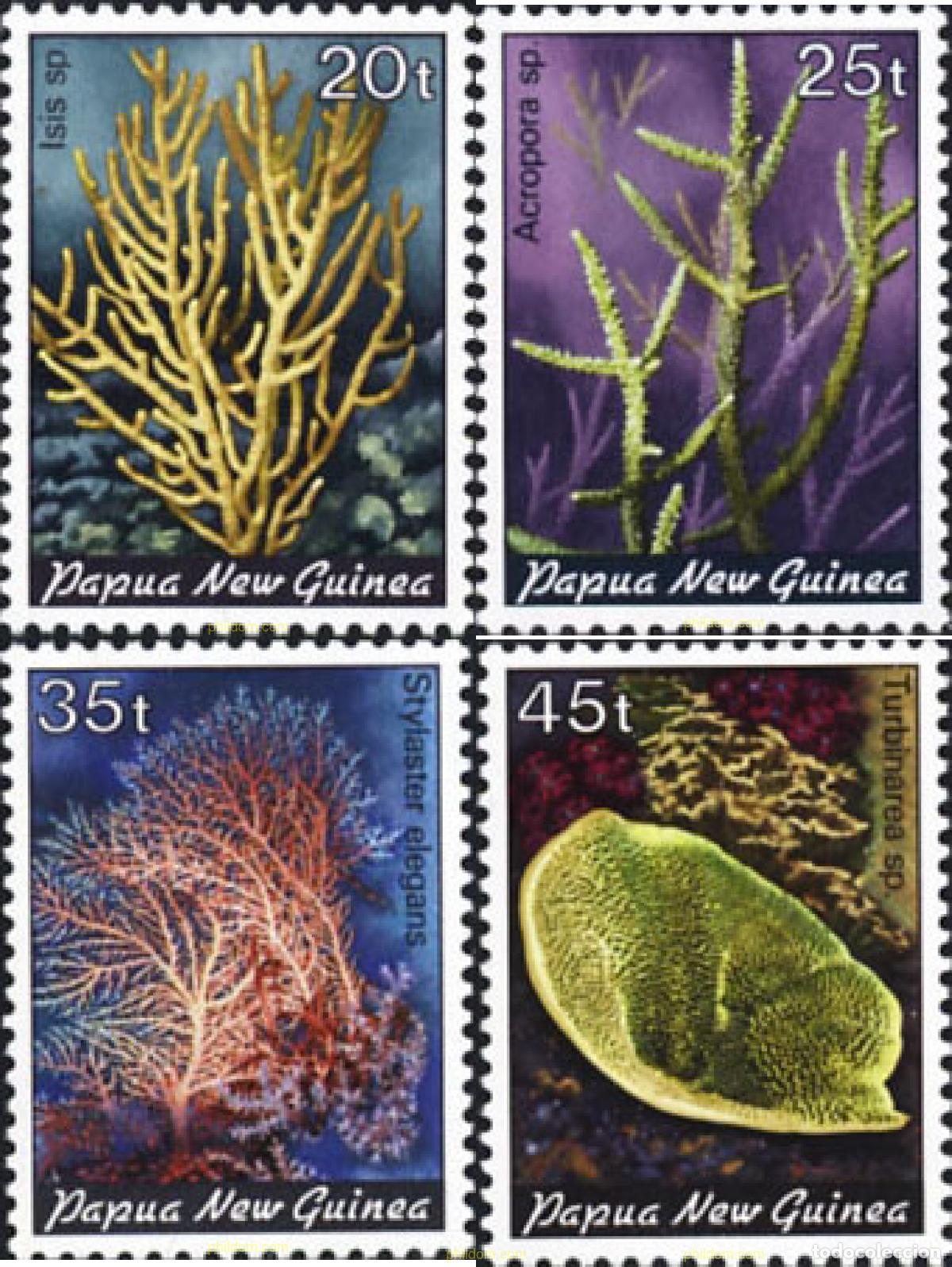 Sellos: 350202 MNH PAPUA NUEVA GUINEA 1982 CORALES
