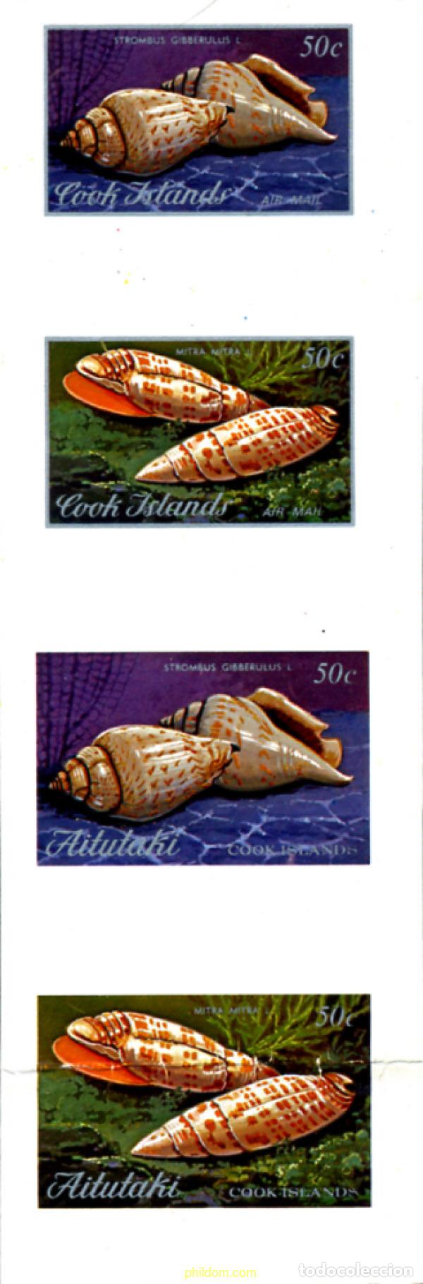 Sellos: 262004 MNH AITUTAKI 1974 CONCHAS