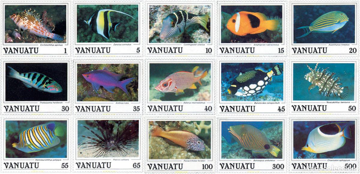 Sellos: 45808 MNH VANUATU 1987 PECES