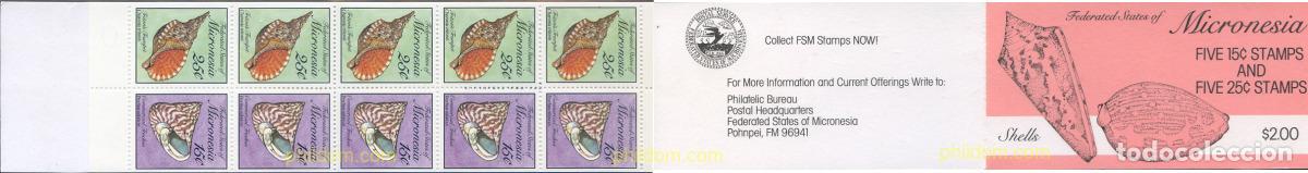 Sellos: 154508 MNH MICRONESIA 1989 CONCHAS