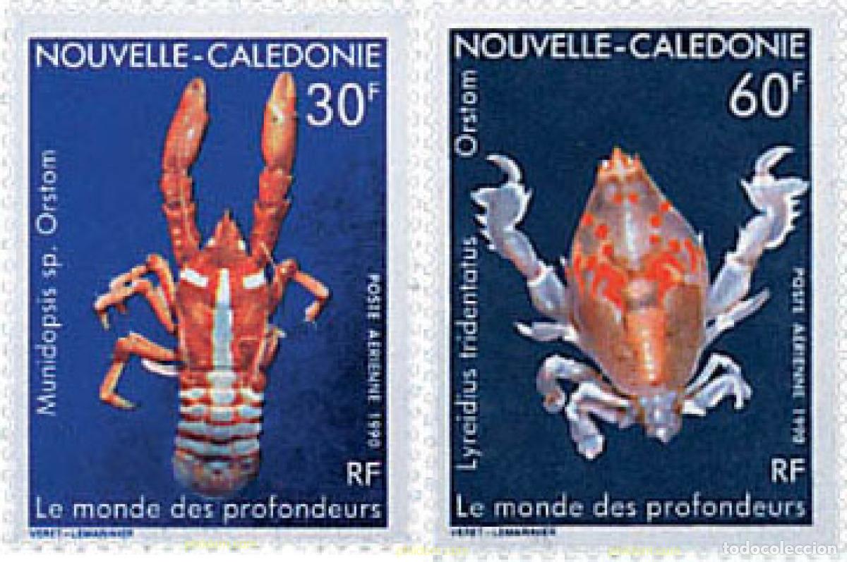 Sellos: 44546 MNH NUEVA CALEDONIA 1990 CRUSTACEOS