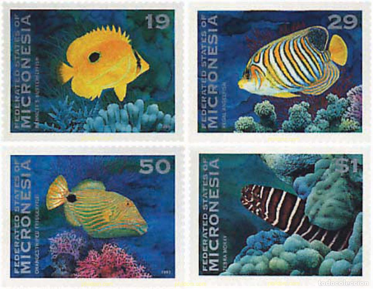 Sellos: 44382 MNH MICRONESIA 1993 FAUNA MARINA
