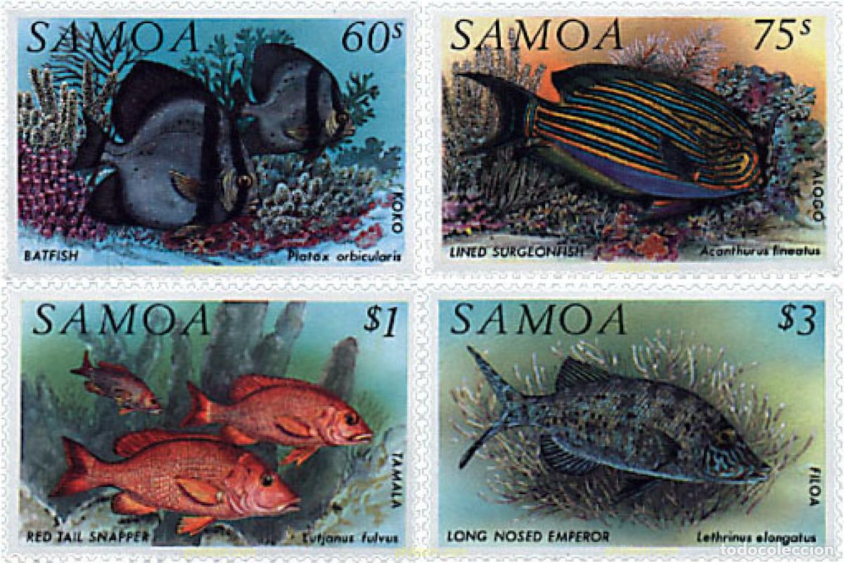 Sellos: 45550 MNH SAMOA 1993 FAUNA MARINA