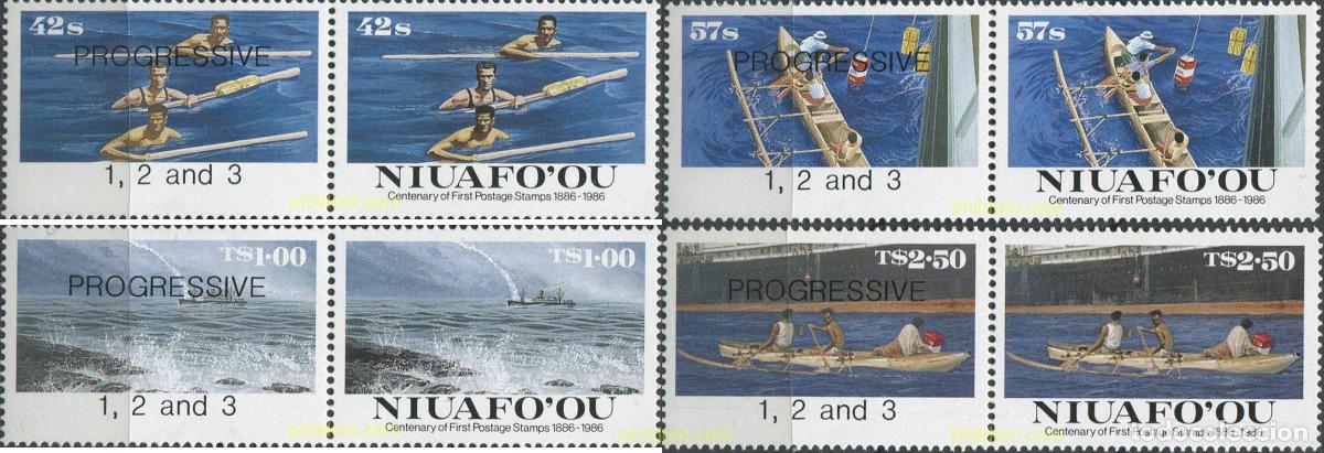 Sellos: 673323 MNH NIUAFO OU 1986 CENTENARIO DEL PRIMER SELLO DE TONGA