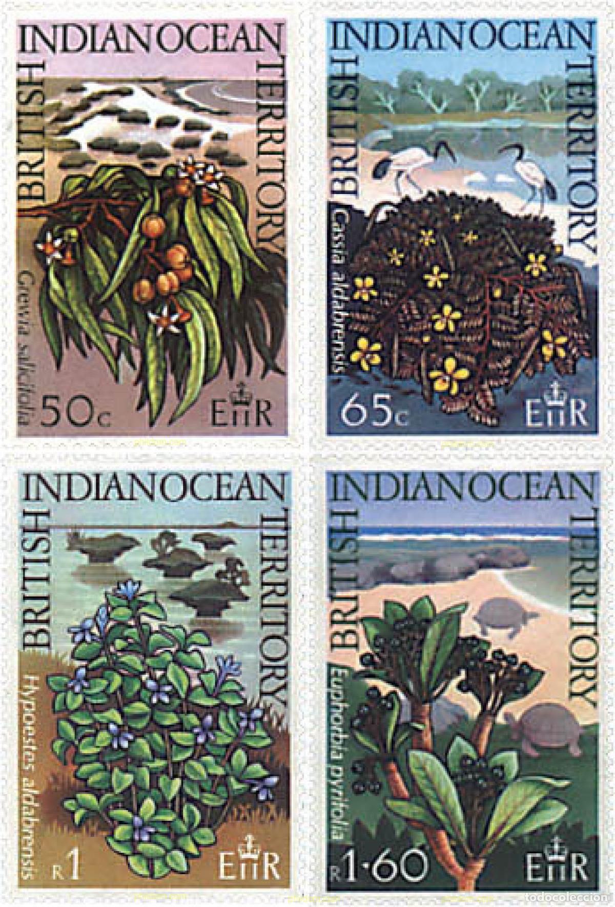 Sellos: 94403 MNH OCEANO INDICO BRITANICO 1975 FLORA