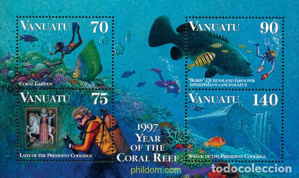 Sellos: 45840 MNH VANUATU 1997 A&Ntilde;O DE LOS ARRECIFES DEL CORAL
