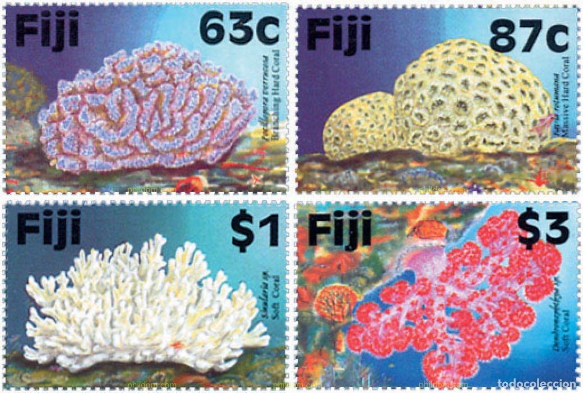 Sellos: 43378 MNH FIJI 1997 CORALES