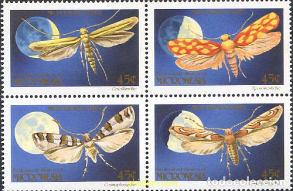 Sellos: 5500 MNH MICRONESIA 1990 MARIPOSAS NOCTURNAS