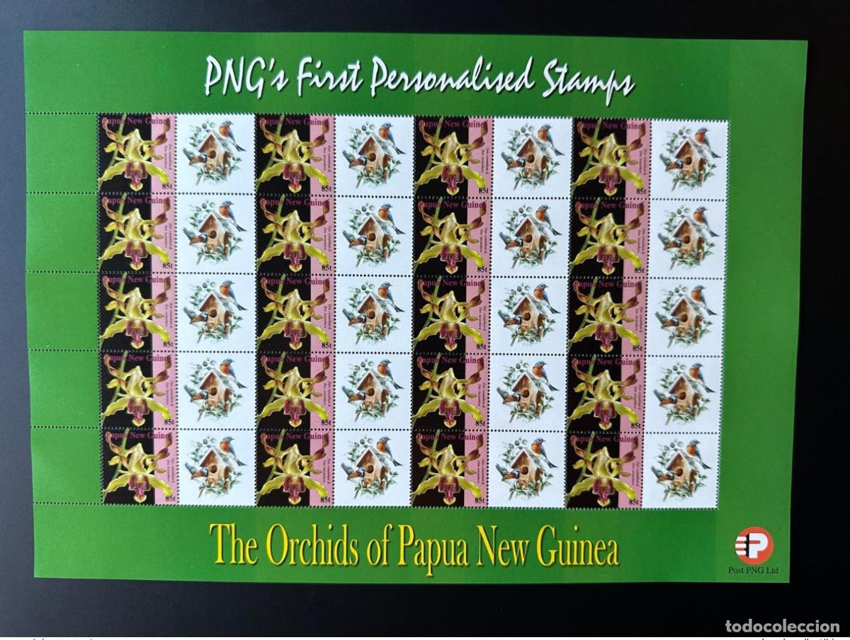 Sellos: Pap&uacute;a Nueva Guinea PNG 2007 Mi. 1244 Flores personalizadas para p&aacute;jaros vida silvestre orqu&iacute;deas