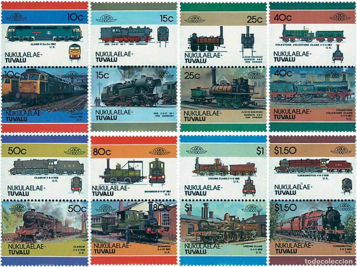 Francobolli: 6354 MNH TUVALU. Nukulaelae 1986 LOCOMOTORAS