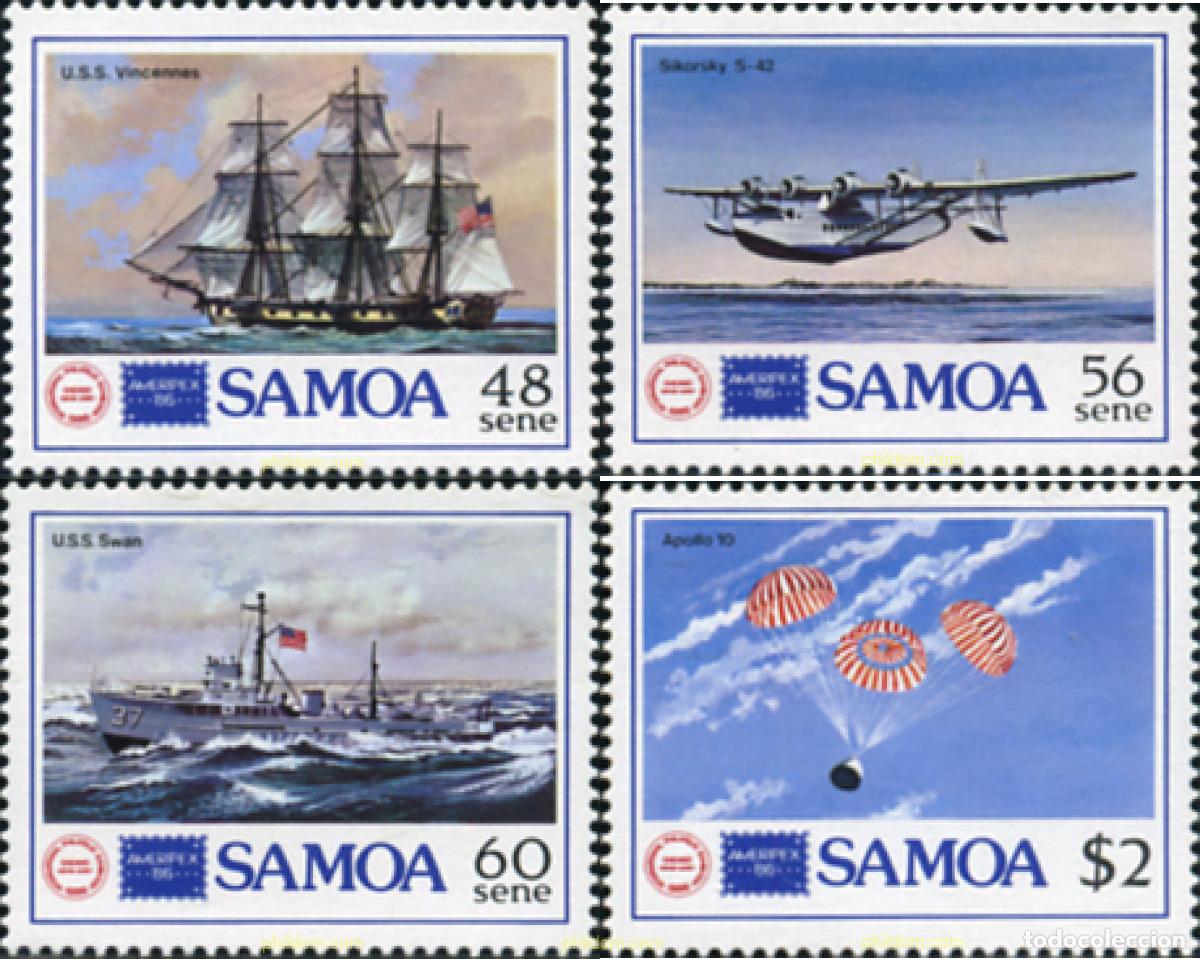 Sellos: 57843 MNH SAMOA 1986 AMERIPEX 86. EXPOSICION FILATELICA INTERNACIONAL