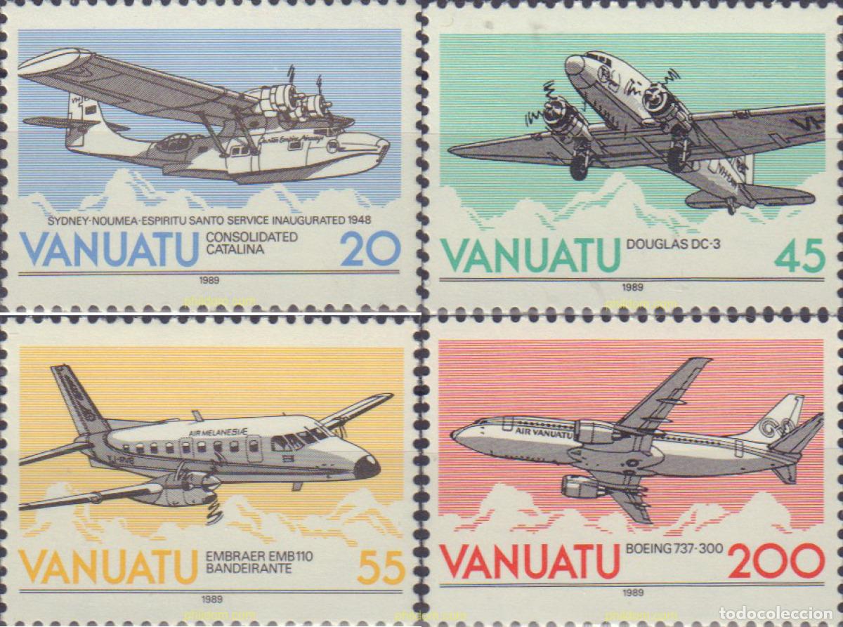 Sellos: 579057 MNH VANUATU 1989 AVIONES