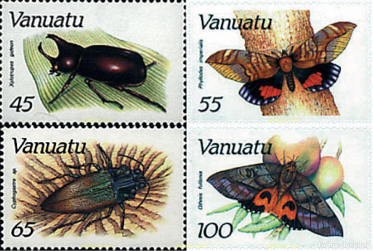 Sellos: 76813 MNH VANUATU 1987 INSECTOS