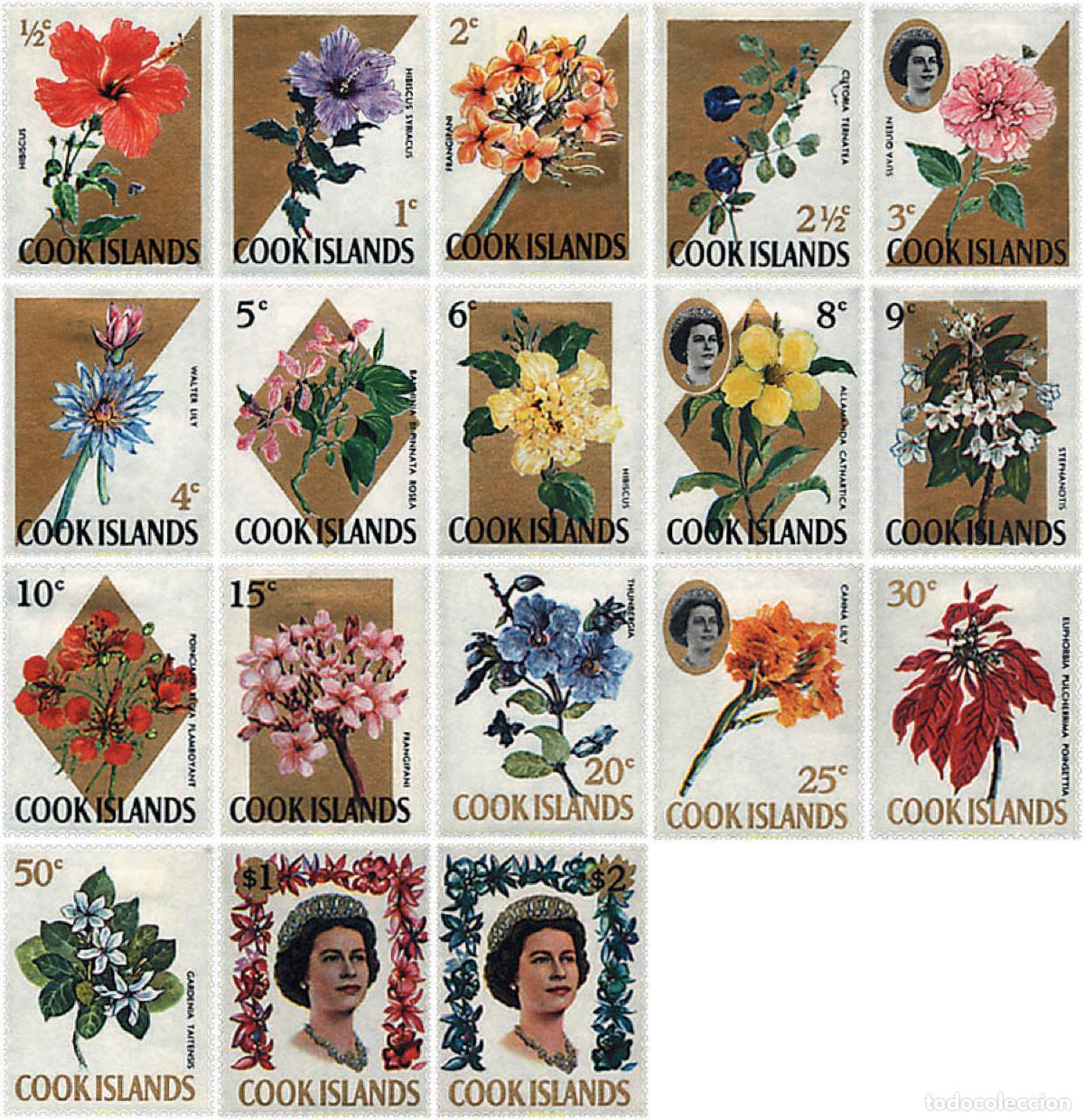 Sellos: 95122 MNH COOK Islas 1967 FLORES