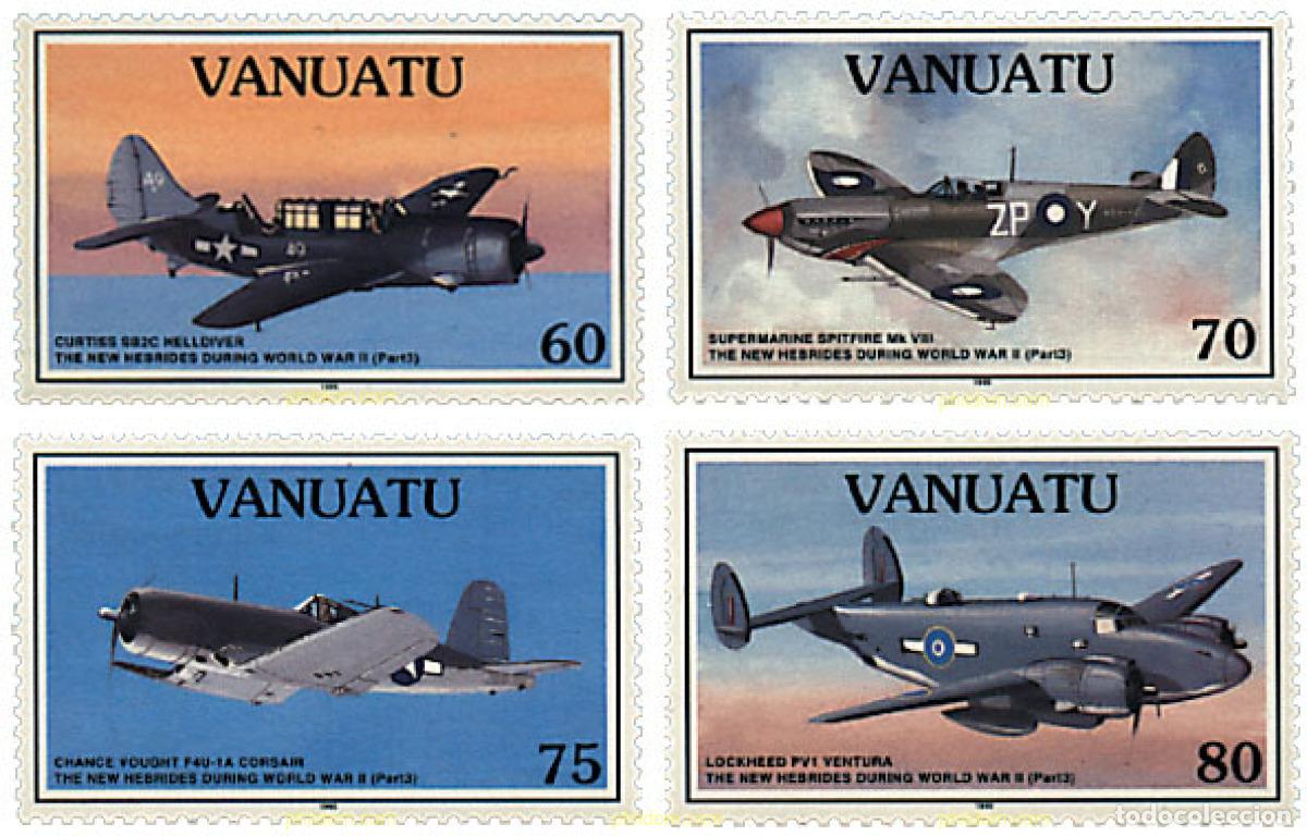 Sellos: 45835 MNH VANUATU 1995 LAS NUEVAS HEBRIDAS DURANTE LA 2 GUERRA MUNDIAL