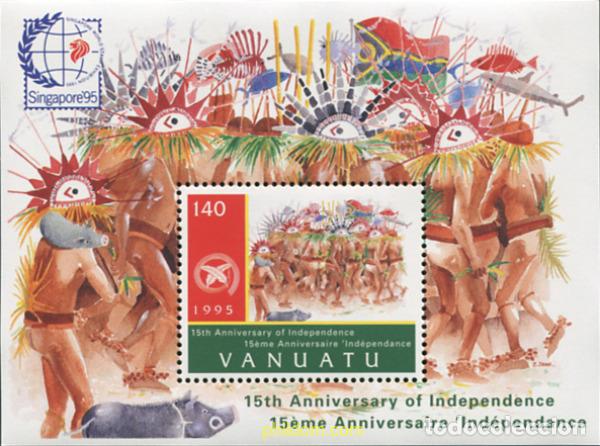 Sellos: 576097 MNH VANUATU 1995 15 ANIVERSARIO DE LA INDEPENDENCIA