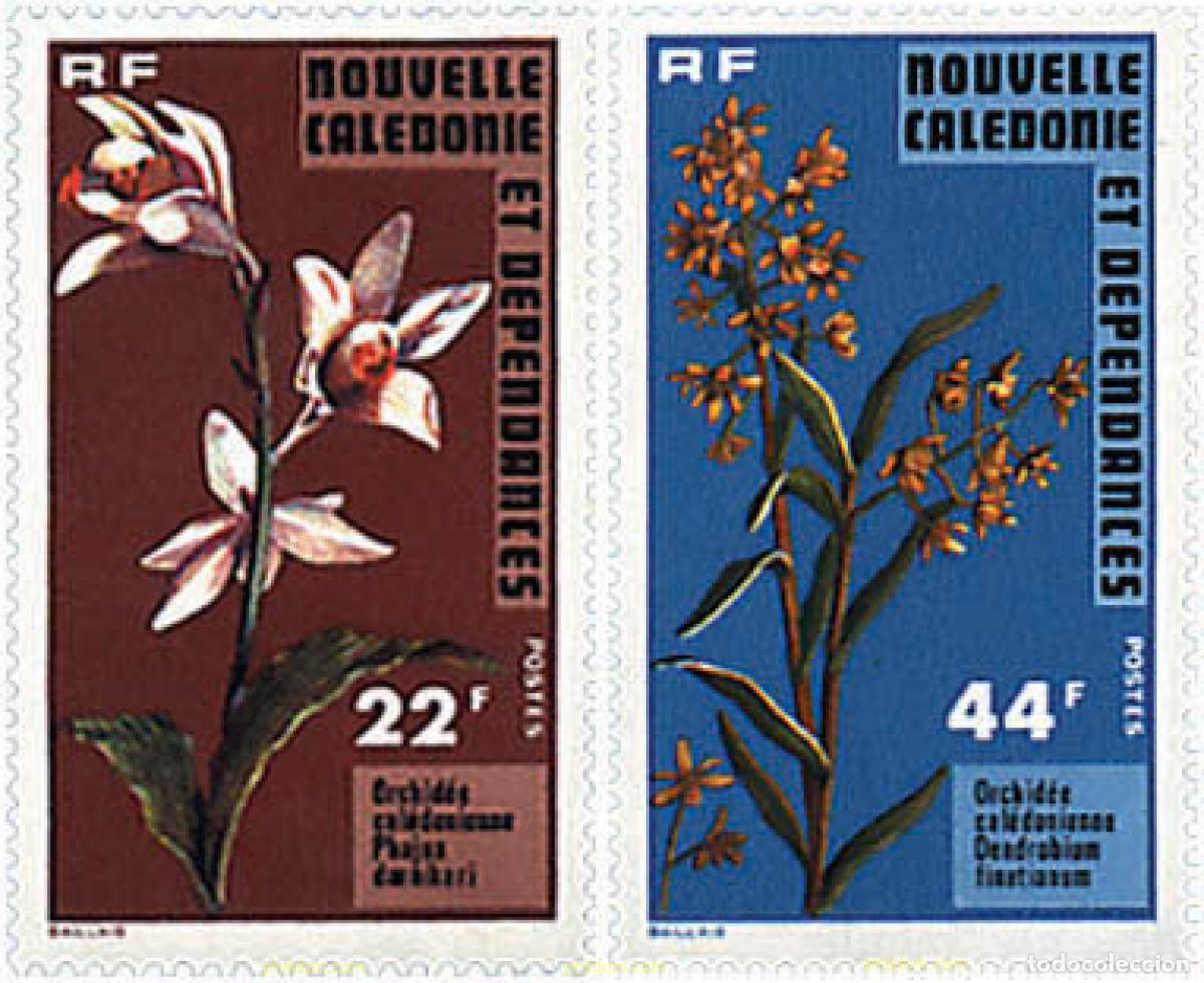Sellos: 97177 MNH NUEVA CALEDONIA 1977 ORQUIDEAS