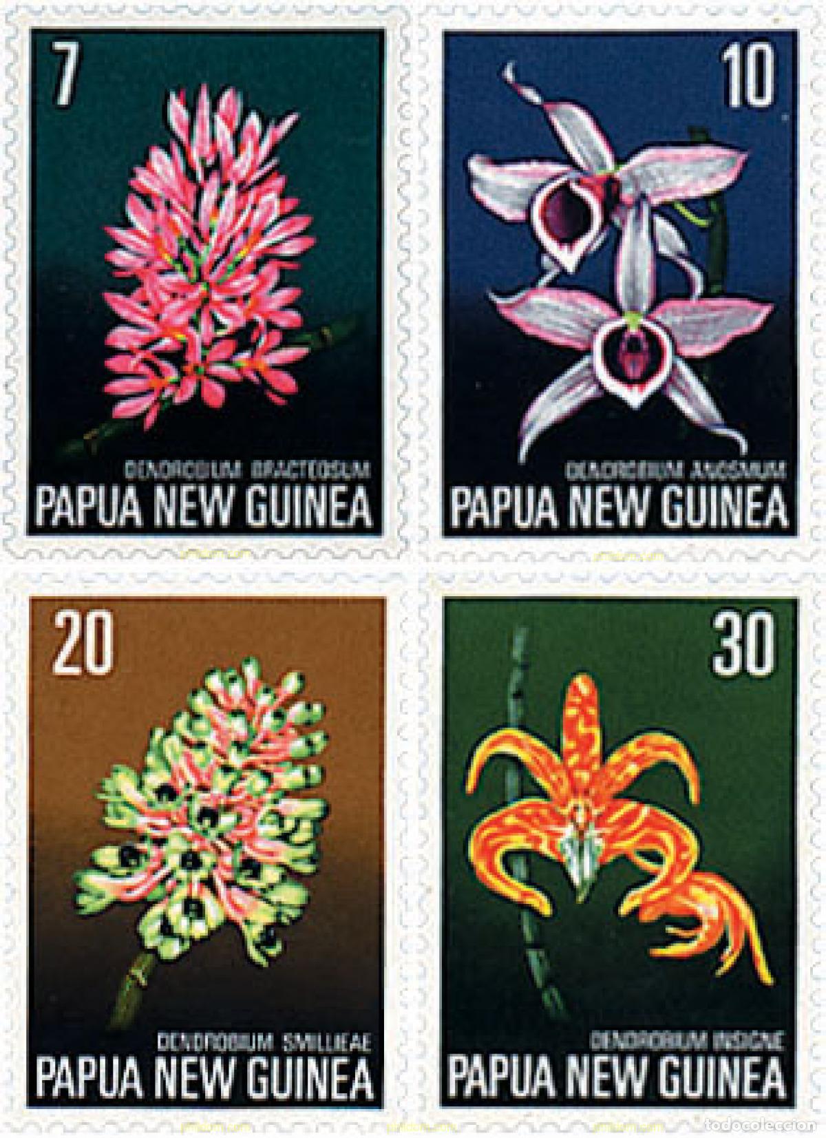 Sellos: 251742 HINGED PAPUA NUEVA GUINEA 1974 ORQUIDEAS