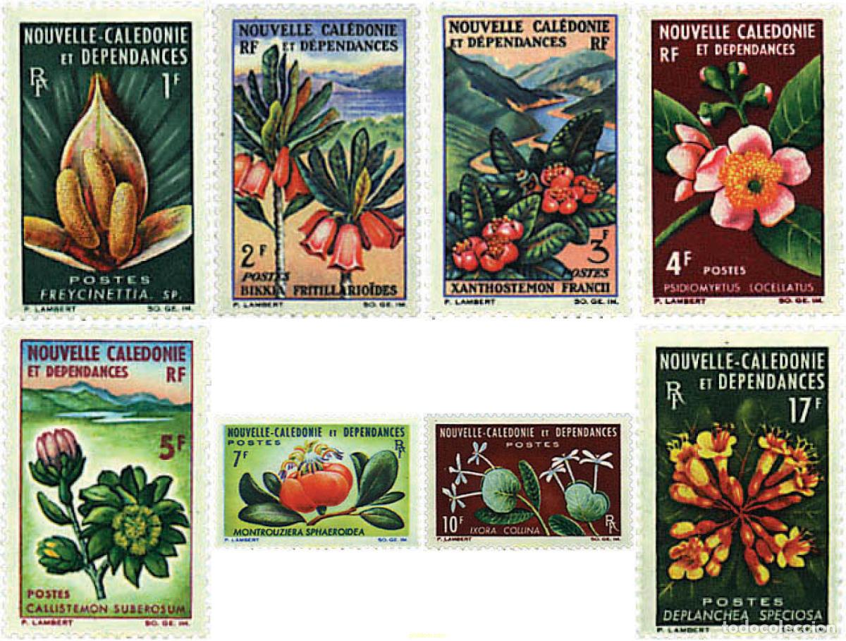 Sellos: 232620 MNH NUEVA CALEDONIA 1964 FLORES