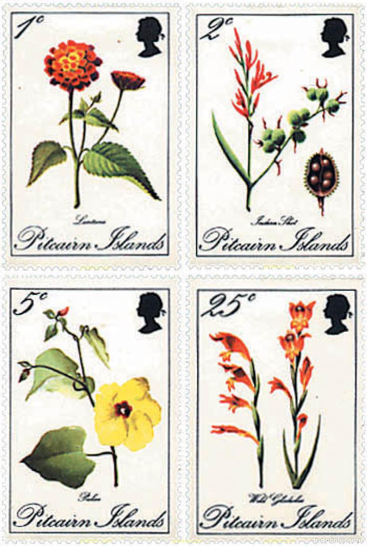Sellos: 338815 HINGED PITCAIRN Islas 1970 FLORES