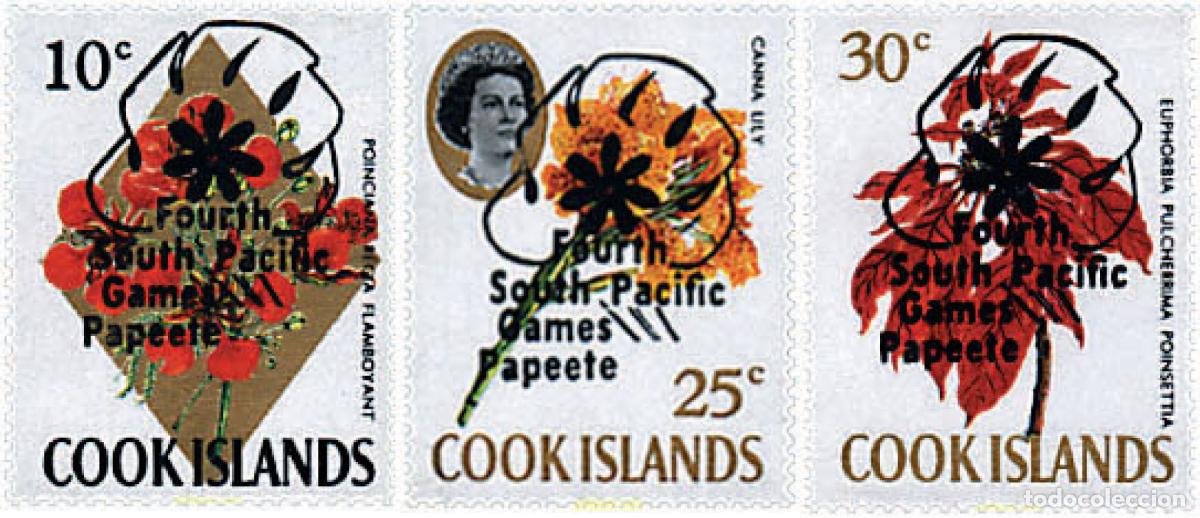 Sellos: 82725 MNH COOK Islas 1971 4 JUEGOS DEL PACIFICO SUR