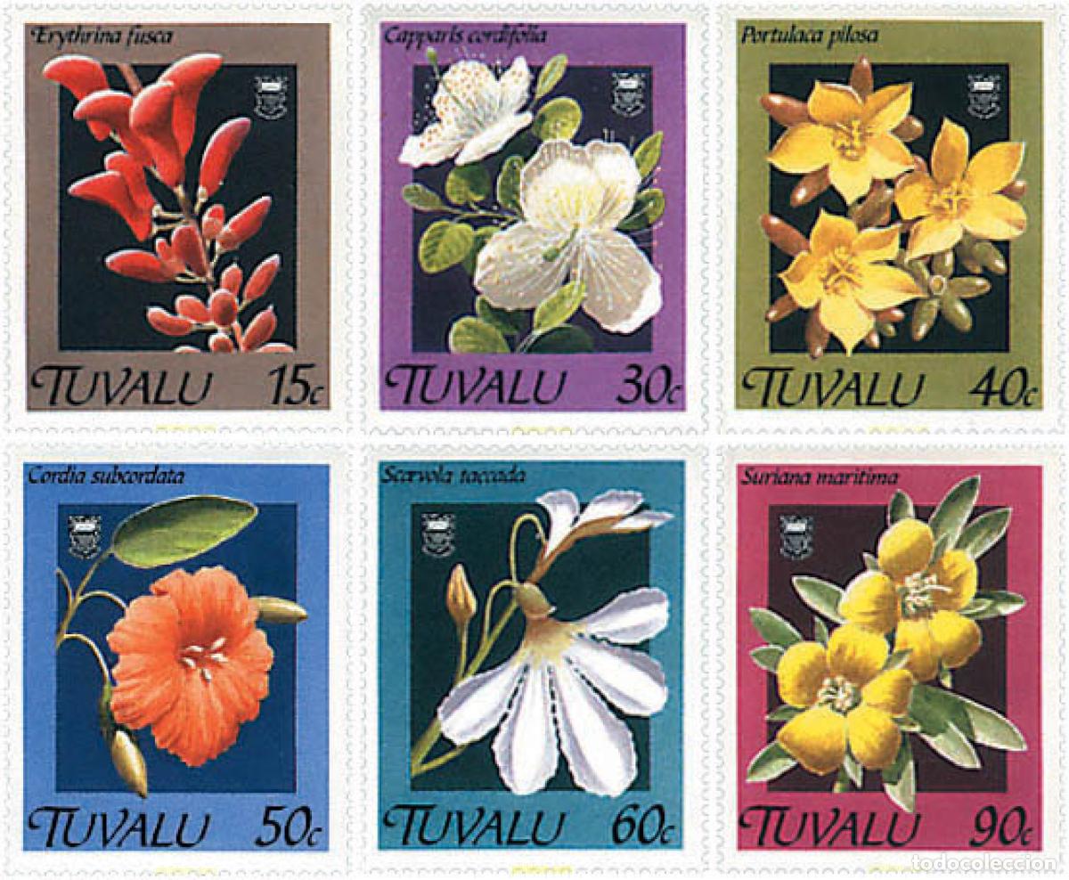 Sellos: 92081 MNH TUVALU 1990 FLORES