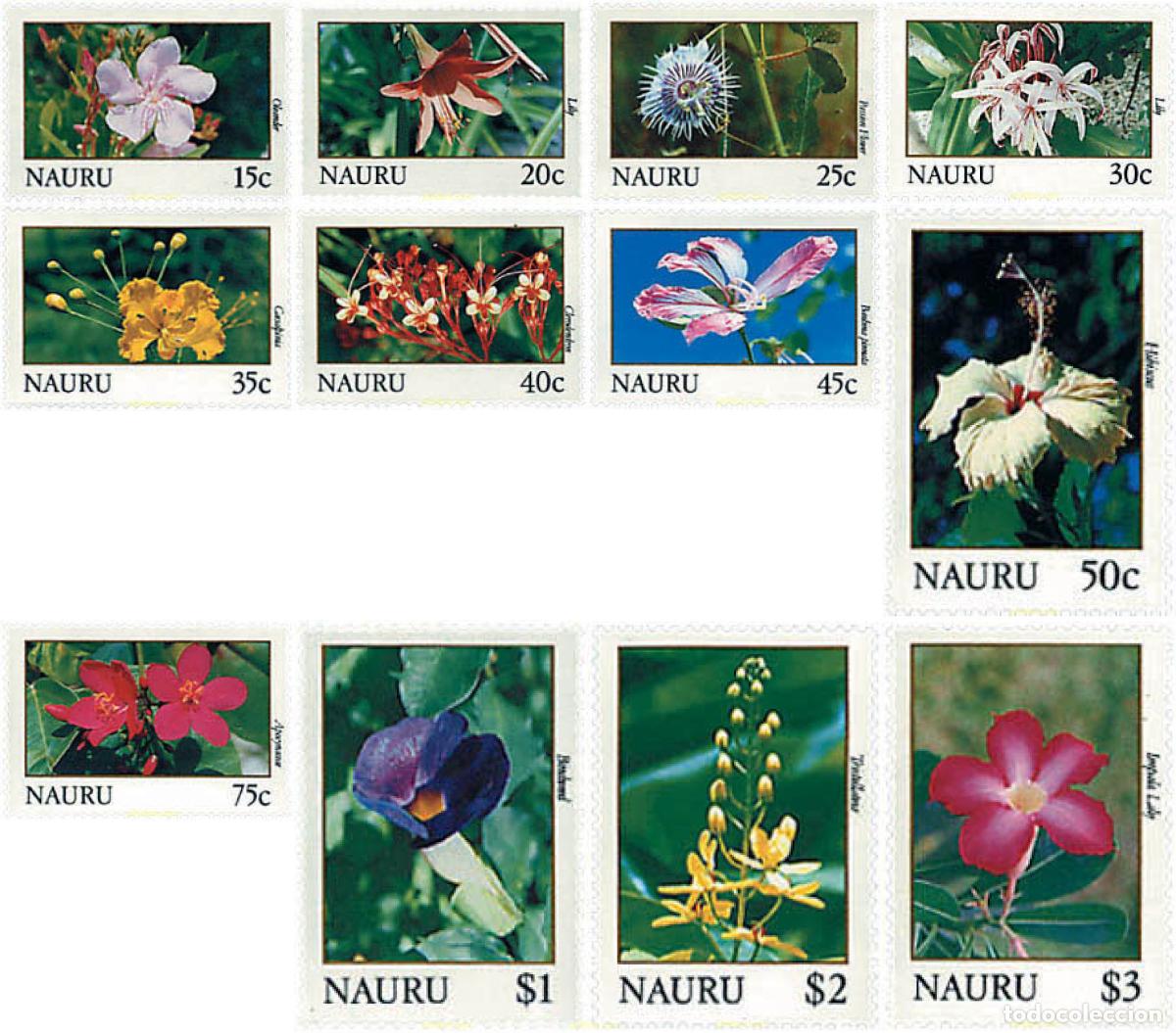 Sellos: 96050 MNH NAURU 1991 FLORES