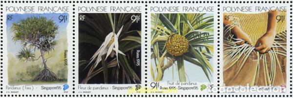Sellos: 4430 MNH POLINESIA FRANCESA 1995 SINGAPORE 95. EXPOSICION FILATELICA INTERNACIONAL