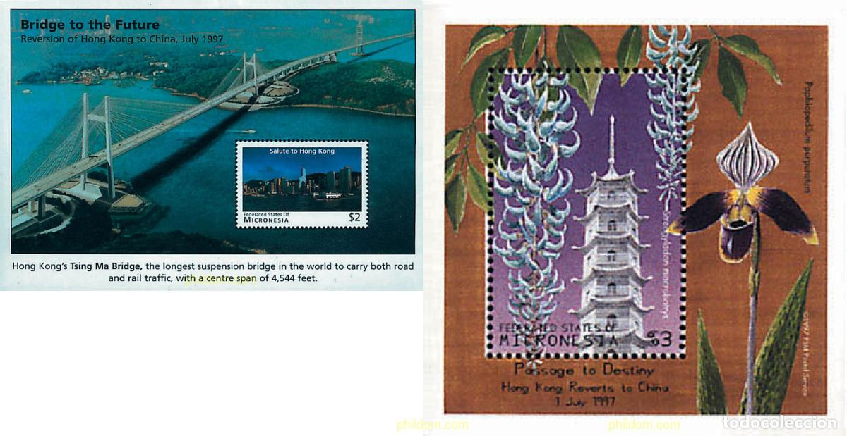 Sellos: 95570 MNH MICRONESIA 1997 RETORNO DE HONG KONG A LA CHINA