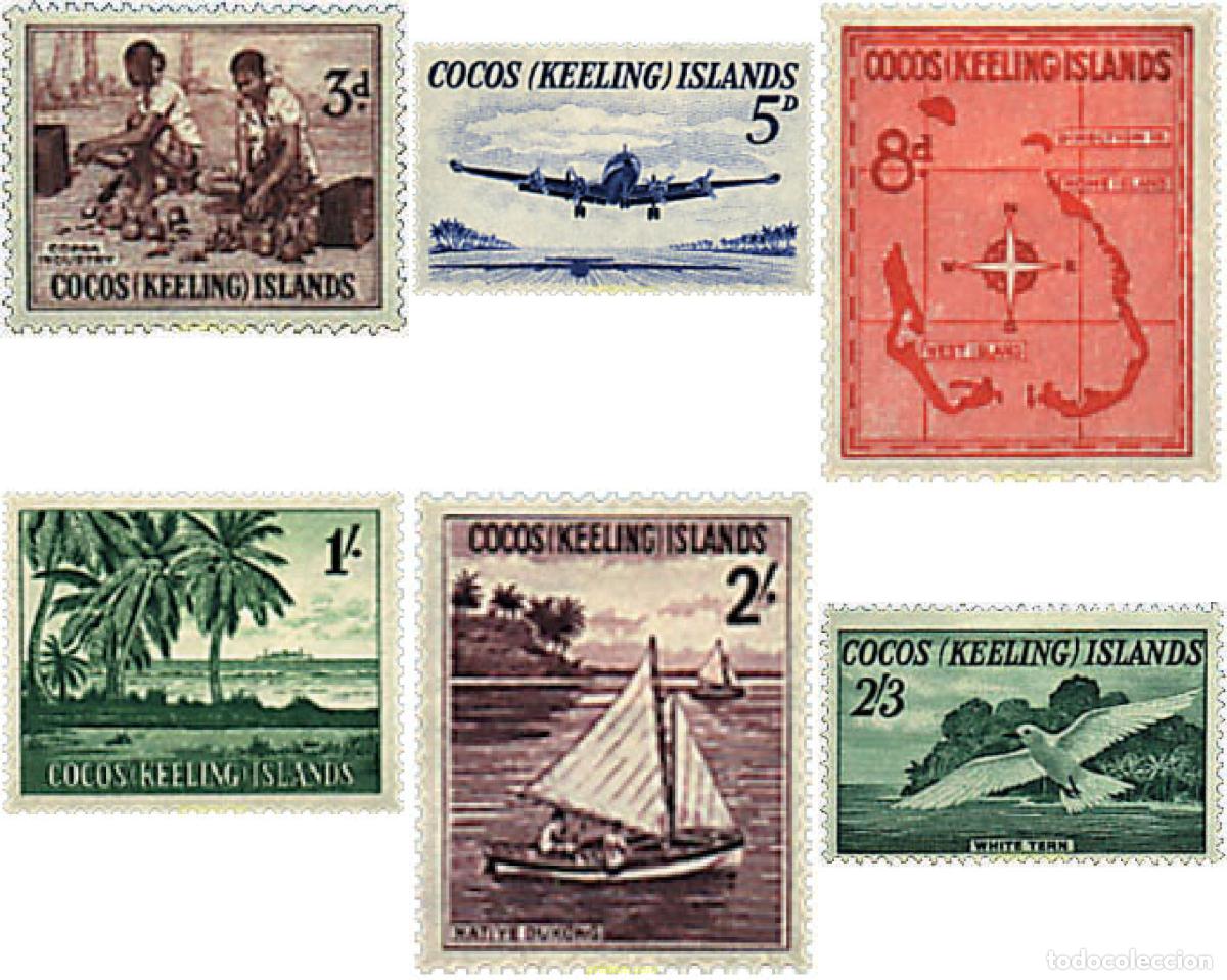 Sellos: 44221 MNH COCOS Islas 1963 SERIE BASICA