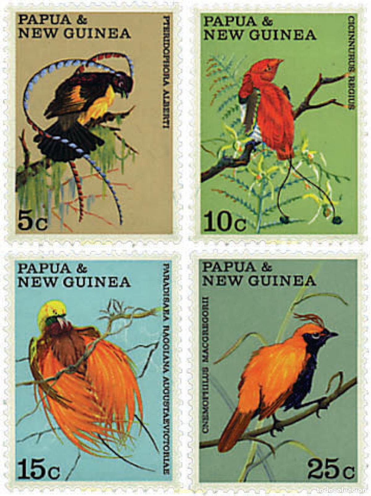 Stamps: 45023 MNH PAPUA NUEVA GUINEA 1970 AVES DEL PARAISO
