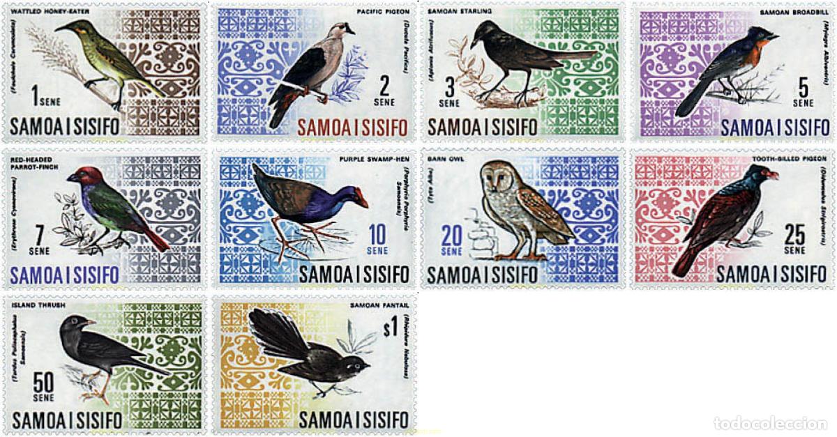 Timbres: 371526 HINGED SAMOA 1967 SERIE BASICA