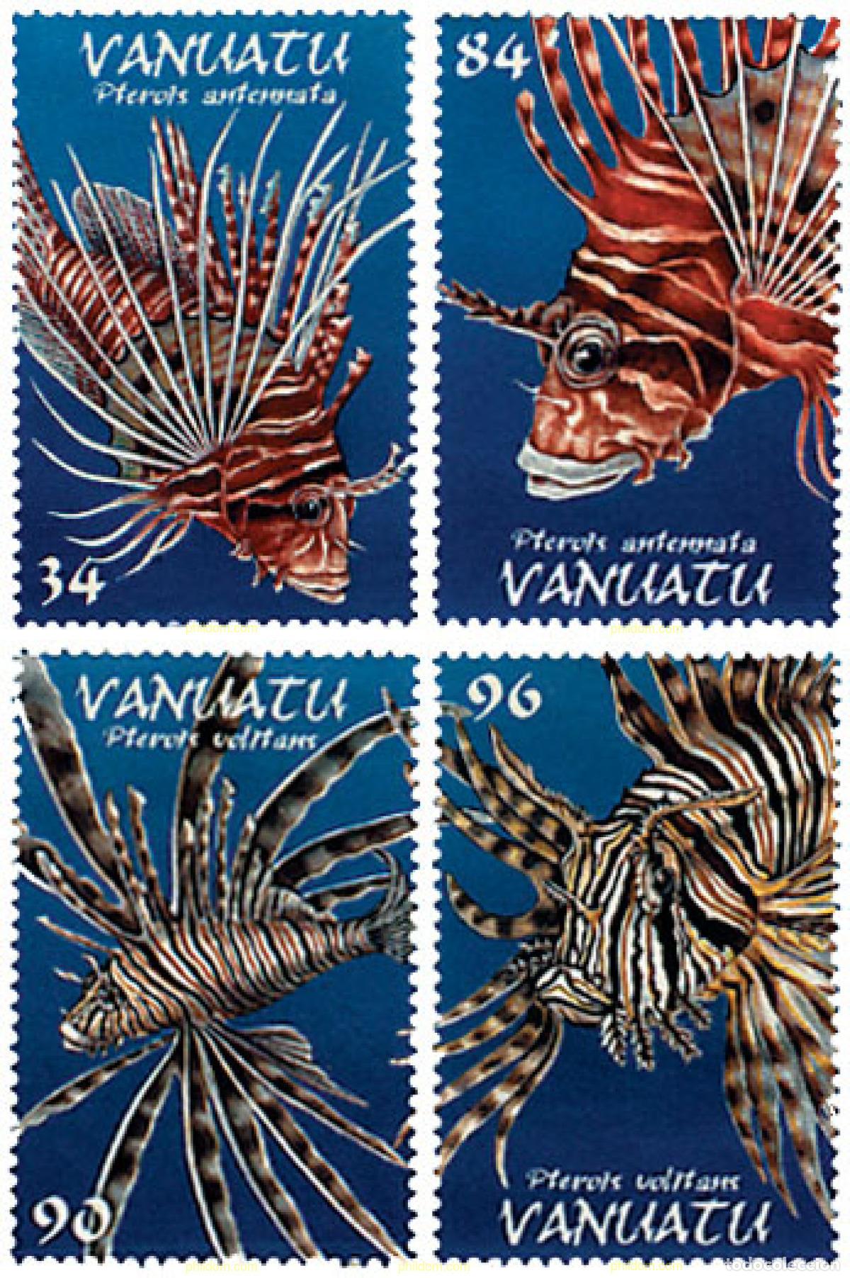 Sellos: 46491 MNH VANUATU 1999 PECES ESCORPIONES
