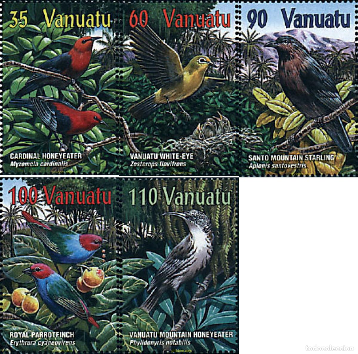 Sellos: 86491 MNH VANUATU 2001 AVES