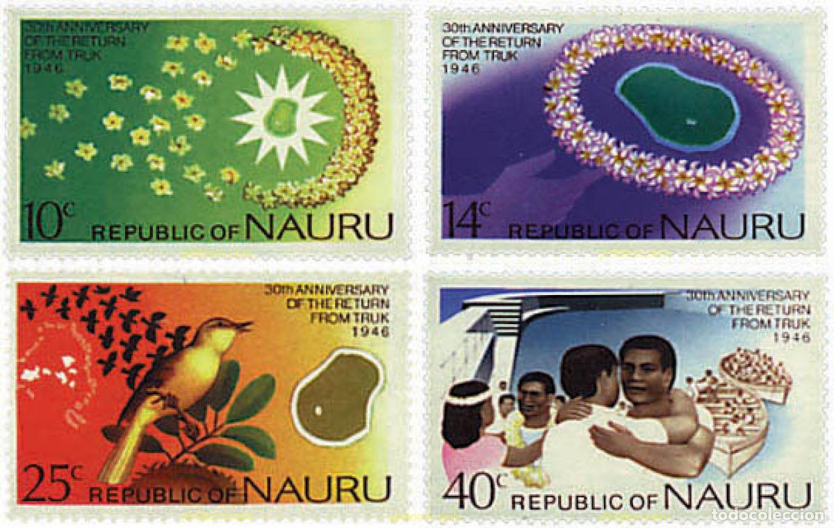 Sellos: 94515 MNH NAURU 1976 30 ANIVERSARIO DEL REGRESO DE LOS DEPORTADOS