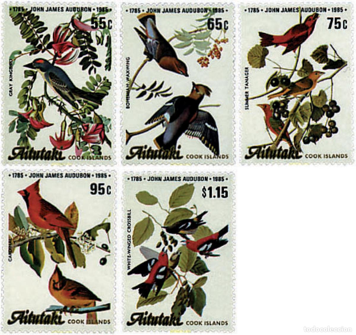 Francobolli: 78855 MNH AITUTAKI 1985 BICENTENARIO DEL NACIMIENTO DEL ORNITOLOGO J.J. AUDUBON