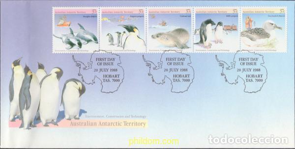 Stamps: 396723 MNH ANTARTIDA AUSTRALIANA 1988 TECNOLOGIA Y PRESERVACION DEL ENTORNO