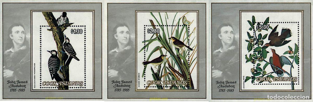 Sellos: 65709 MNH COOK Islas 1985 BICENTENARIO DEL NACIMIENTO DEL ORNITOLOGO J.J. AUDUBON