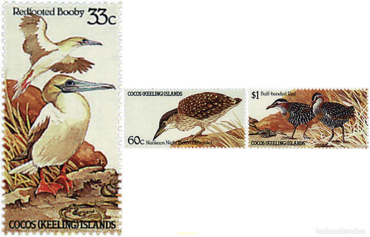 Sellos: 33358 MNH COCOS Islas 1985 AVES
