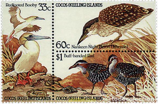 Sellos: 302591 MNH COCOS Islas 1985 AVES